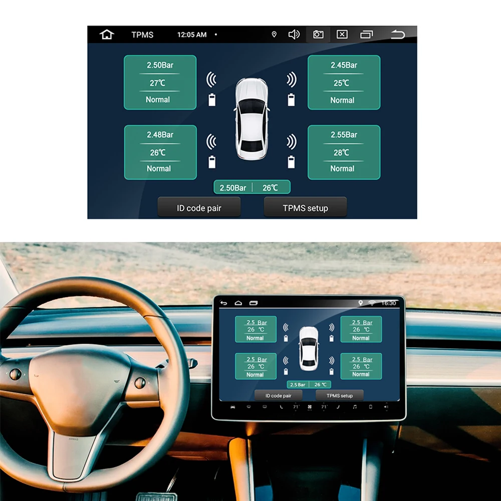 USB ȵ̵ ڵ TPMS Ÿ̾ з ͸ ý, ȵ̵ ̼ 溸 ý, ڵ ׼, 4 