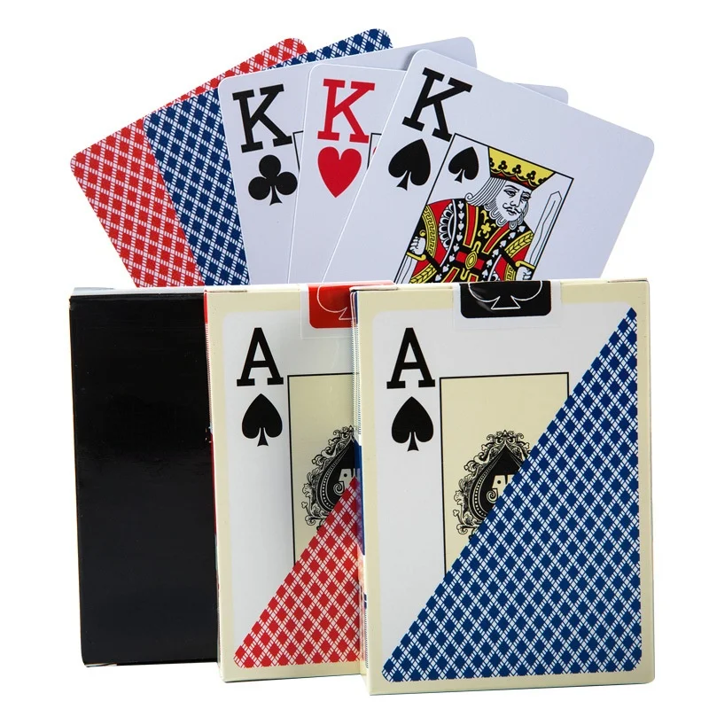 Cartes de jeu standard en plastique résistantes à l'eau pour adulte, jeu de  société, poker, 100% PVC, 63x88mm, nouveau - AliExpress