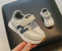 Children's Spring New Leather Upper Sneakers Kids Non-Slip Casual Shoes Boys Girls Soft Sole Students Tennis Toddler Sport Shoes 3