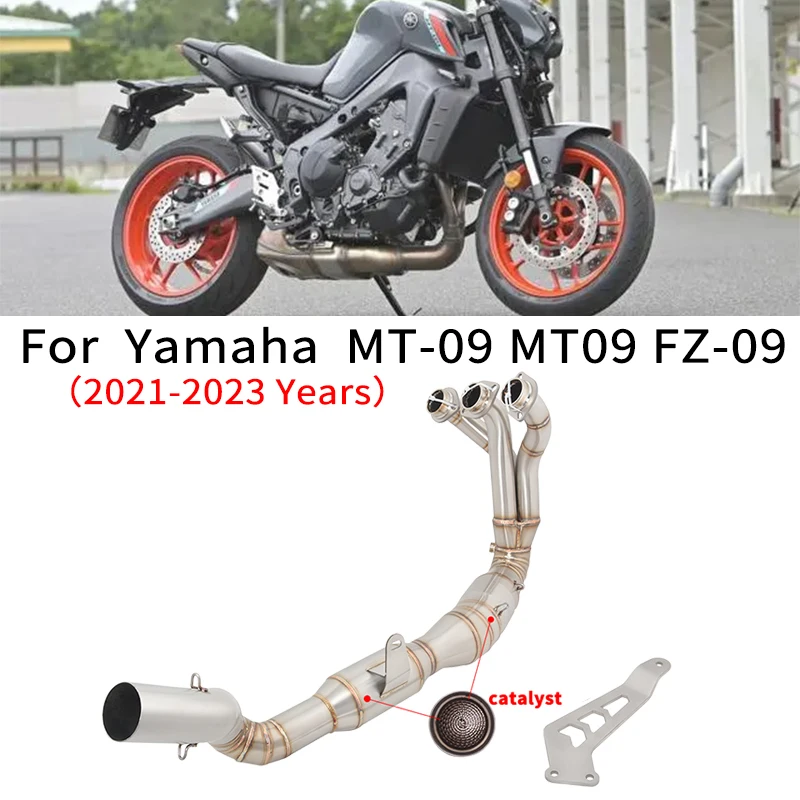 Slip On For Yamaha MT 09 MT09 FZ 09 2021 2022 2023 Motorcycle Exhaust