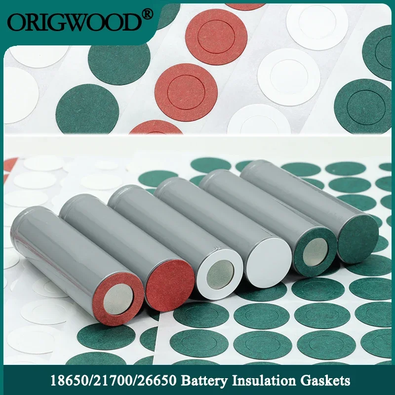 18650 21700 26650 Li-ion Battery Insulation Gasket 25~500pcs Pack Cell Barley Adhesive Paper Glue Fish Electrode Insulated Pads