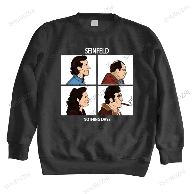

Men streetwear spring sweatshirt shubuzhi cotton hoody Nothing Days Seinfeld drop shipping homme high quality fashion hoodie top