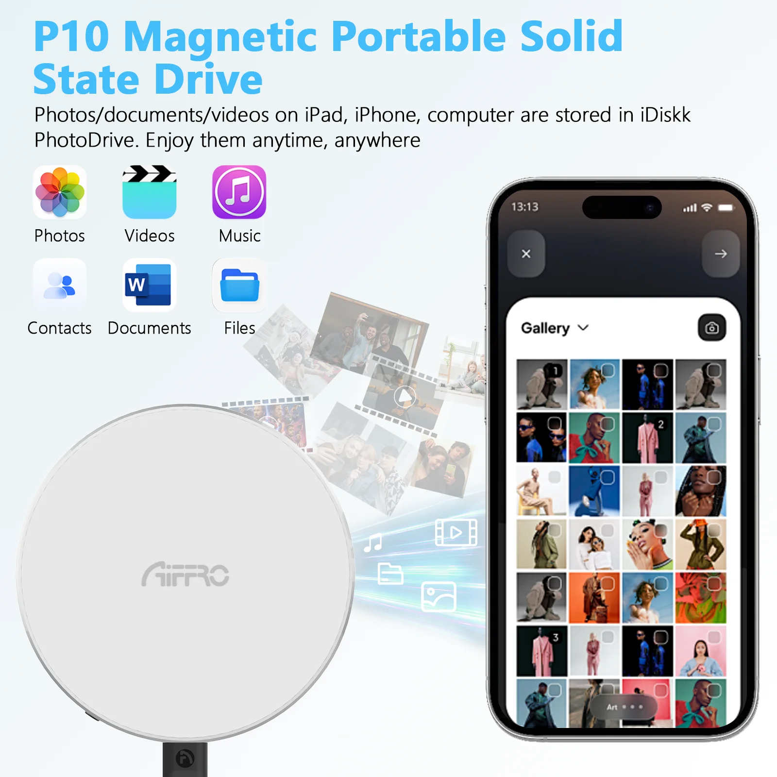 Aiffro P10 SSD 1T/2TB For Apple Android Mobile Phones