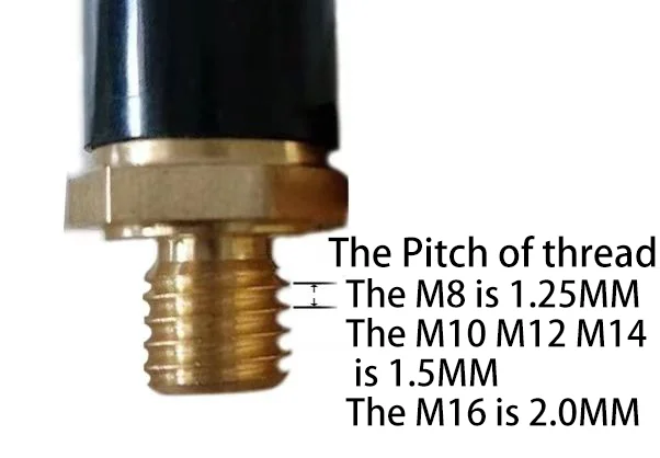 Description Picture 2 of item1PCS KSD301 Normal Closed Open 10A 250V Temperature Switch Screw Cap Insurance Fuse Threaded Mount M8 M10 M12 M14 M16 40C-270C