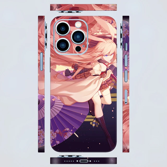 Custom Decal for Phones Anime Cute Ersonalized Skin Cover Logo