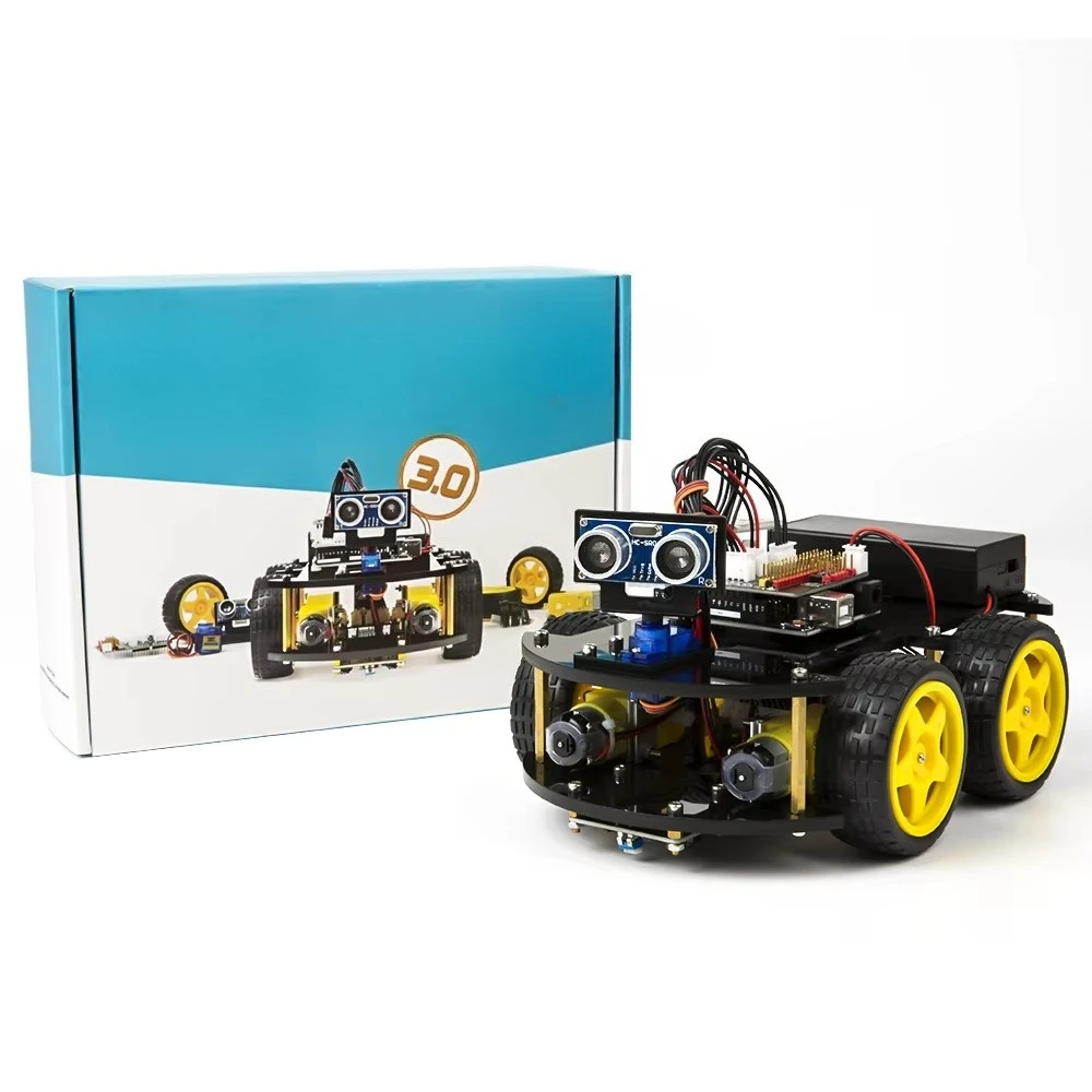 Kit Robot 4WD Arduino - Auto Intelligente Fai-da-Te Programmabile