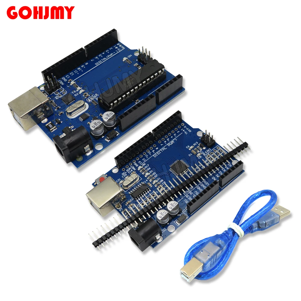 Scheda Di Sviluppo Uno R3 Atmega328P Ch340 / Atega16U2 Compatibile Per Scheda Di Espansione Arduino R3/R4 Uno Proto Shield Con Cavo