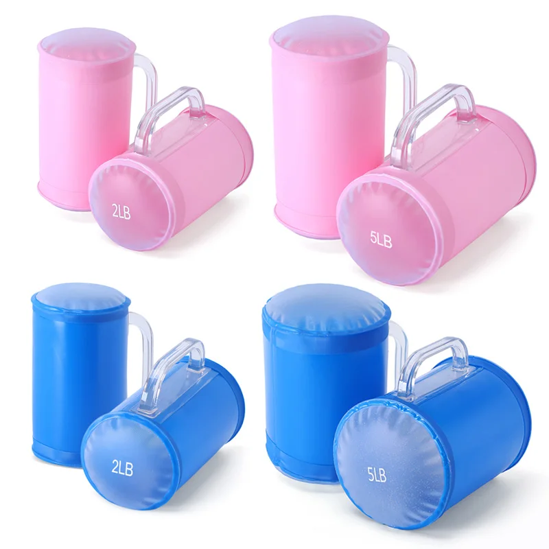 

Deiris 4lb 10lb Water Dumbbell Pairs, Portable Travel Adjustable Weights Yoga Exercise Workout Water Training Dumbbell Sets