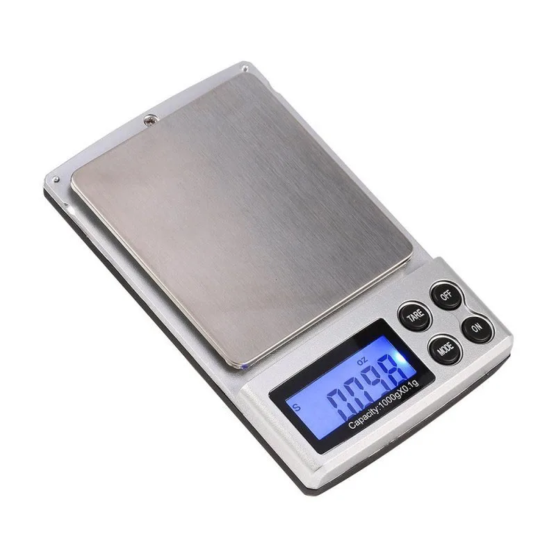 Digital LCD Pocket Jewelry Gold Gram Balance Weight Mini Scale 2kg 2000G/0.1G 500G/0.01G Electronic Backlight by AAA Battery