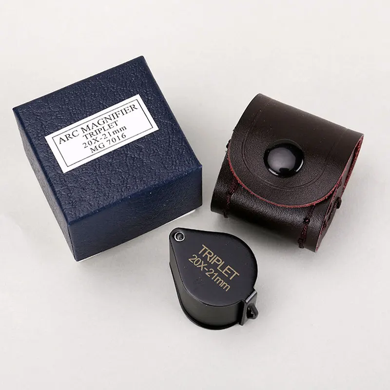 

10x 15x 20x 30x Portable Fodlable HD Jewelry Magnifiers Pocket Optical Glass Jewel Idenfy Loupe Metal Handheld Magnifying Glass
