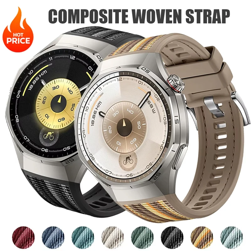 Durable Silicone Nylon Woven Strap