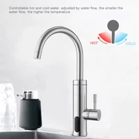 3000W chauffe-eau électrique salle de bains cuisine robinet chauffe-eau sans réservoir robinet électrique coulant avec affichage de la température 2