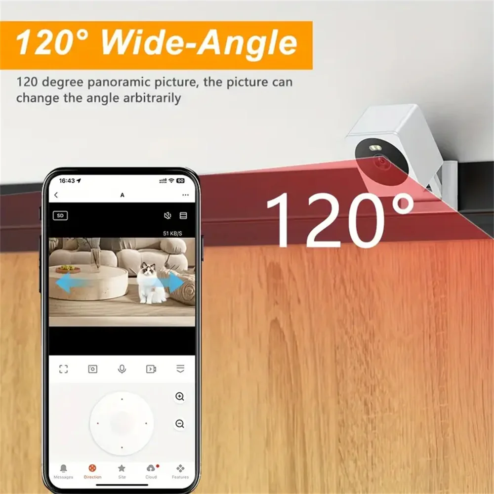 Tuya Smart Life WiFi Camera 5MP HD 1080P Motion Detection Color Night Vision Wireless CCTV Surveillance Camera 3