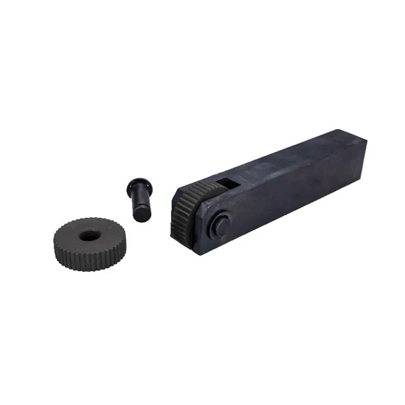 Black & Silver Steel Straight Linear Knurling Tool Set with 0.5mm 1.5mm 2mm Pitch Single Wheel Pack of 7