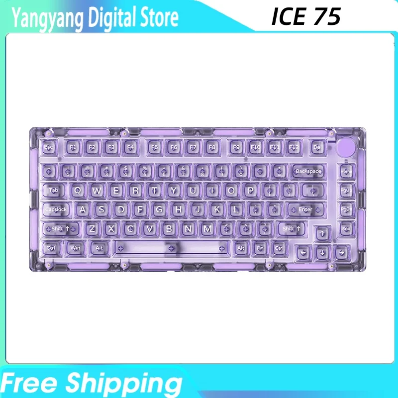 

Akko Monsgeek Ice75, долгий срок службы батареи, Rgb, горячая замена, настройка, механическая клавиатура, маленькая клавиатура, для маленьких рук