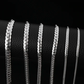 HIYEE Fashion Classic 3-8MM Figaro Chain Stainless Steel Non-Fading Waterproof Necklace For Men's And Women's Parties - Image 3