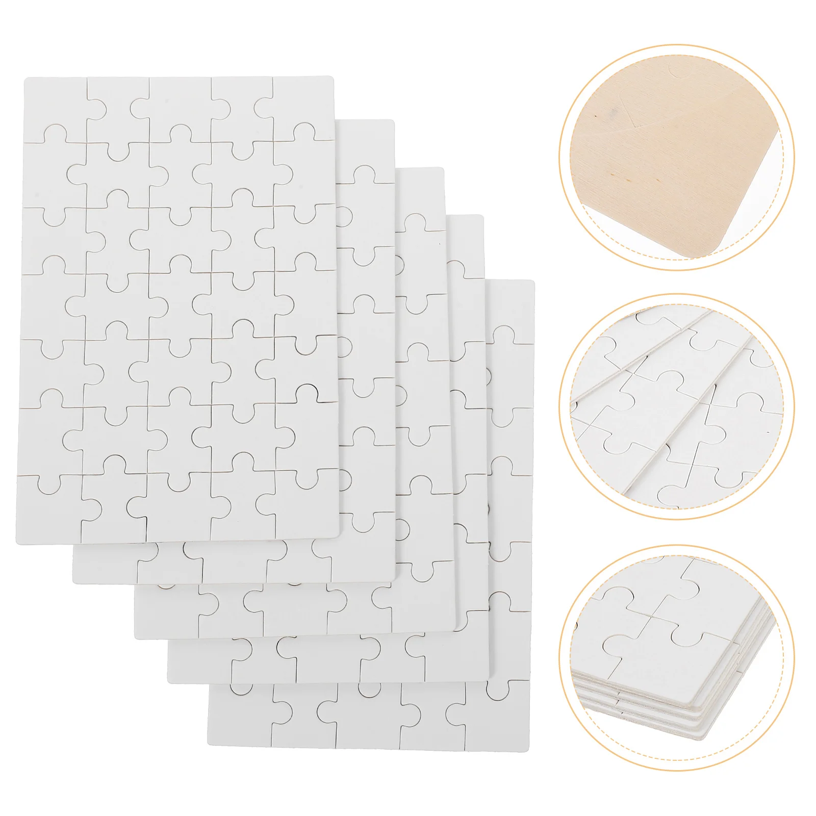 

DIY Blank Puzzle Sublimation Transfer Puzzle Craft Blank Jigsaw Puzzle Pieces for Heat Press Thermal Transfer Puzzle Craft