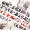 4Pcs/Set Halloween PET Washi Tape Pre-Cut Rose lady Transparent Masking Tape for Stickers Scrapbooking Journal Diary Decoration 1