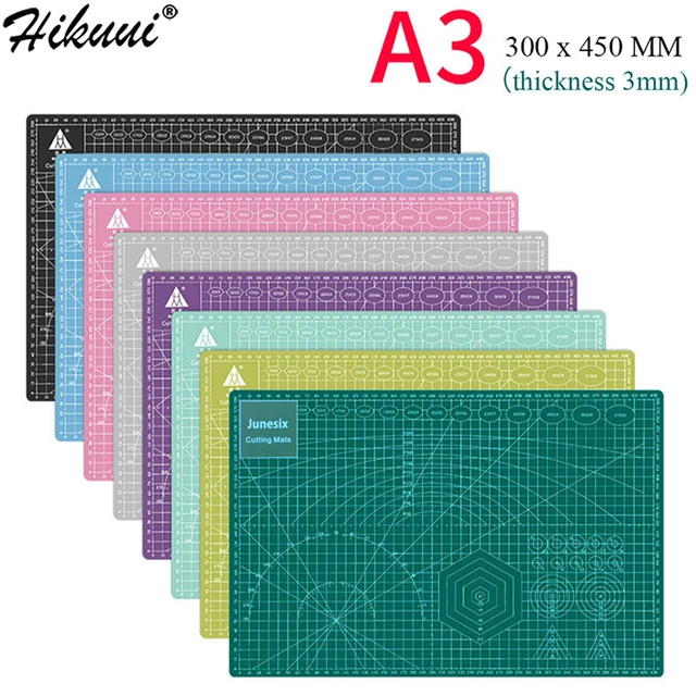 1PC A3 A4 A5 Grid Lines Double-sided Self Healing Cutting Mat