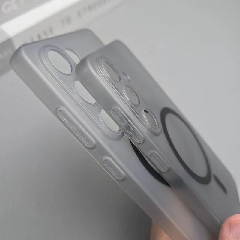 Ultra Thin Soft TPU Case with Magnetic Wireless Charging and Camera Protection