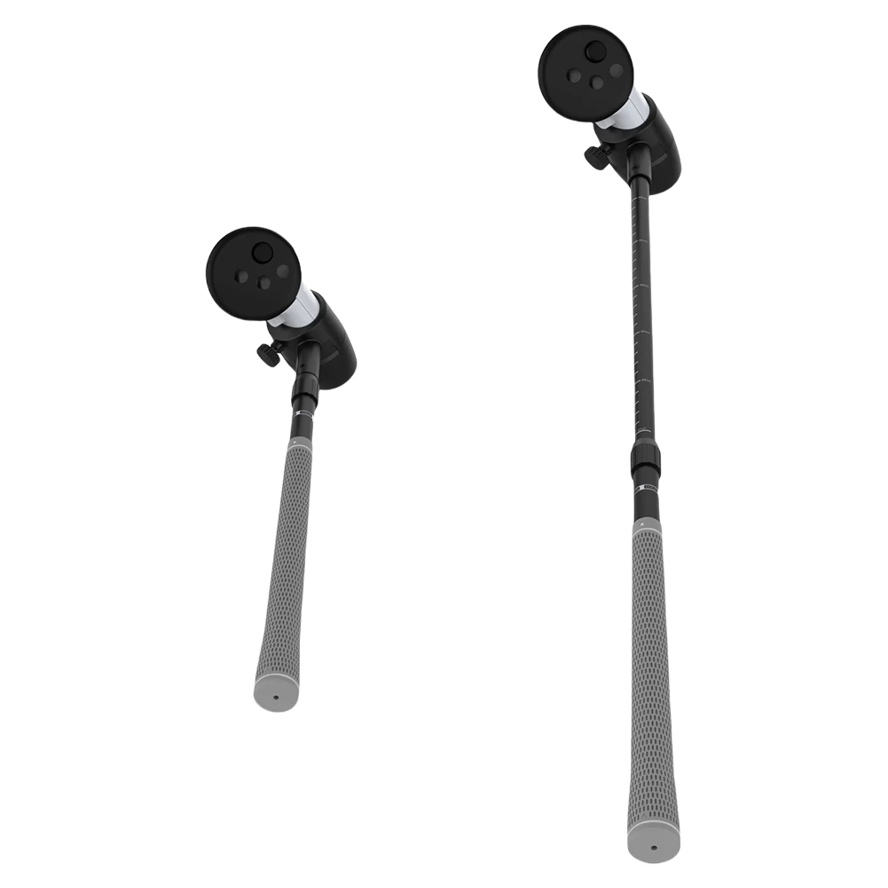 Golf Club Attachment Non-Slip VR Golf Handle Grip 80 Degree Keep Tracking for Meta Quest 3S/Quest 3/Quest 2 Controller