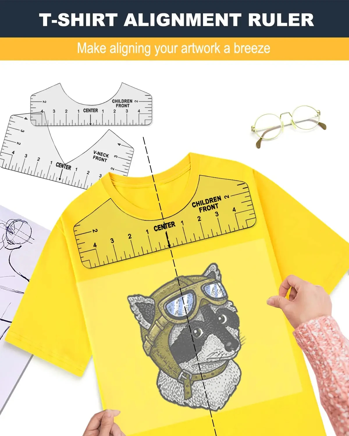 T-Shirt Ruler Guide Set 6