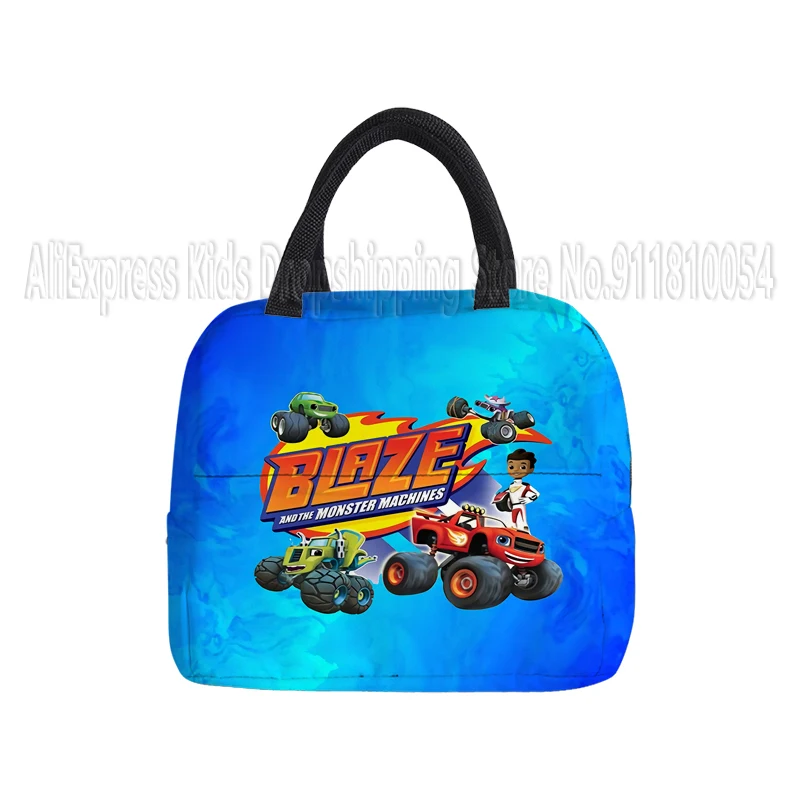 Blaze and the Monster Machines Portable Lunch Bag Food Thermal Box Durable Waterproof Cooler Lunchbox Organizer Insulated Case 4
