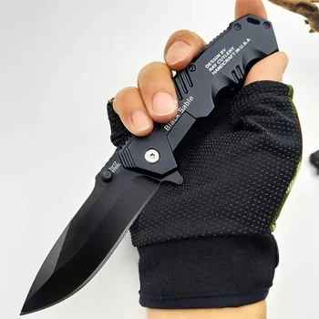 High-Carbon Folding Tactical Survival Knife 1