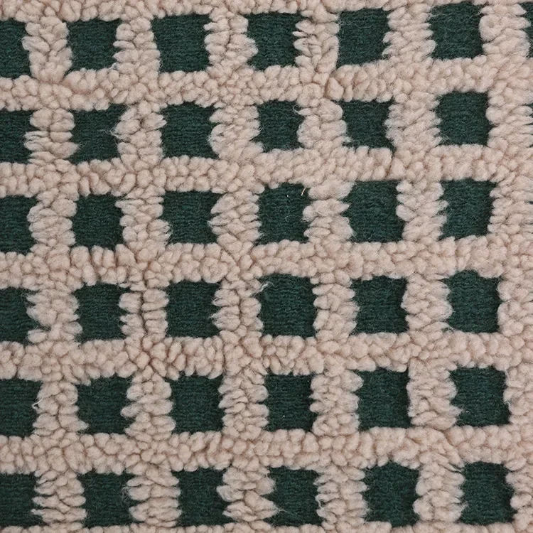 50x45cm/160x90cm 3D Checkerboard Jacquard Lamb Fleece Fabric