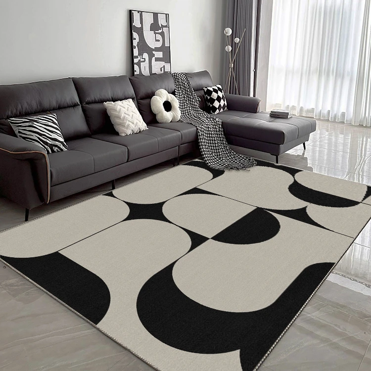 Light Luxury Carpets for Living Room Large Area Cloakroom Anti-slip Mat Home Study Carpet Minimalist Bedroom Decor Washable Rug 2