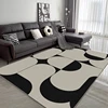 Light Luxury Carpets for Living Room Large Area Cloakroom Anti-slip Mat Home Study Carpet Minimalist Bedroom Decor Washable Rug 2