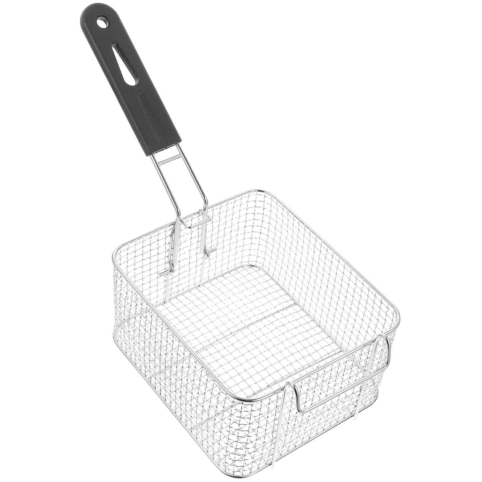 

Stainless Steel Frying Screen French Fries Baskets Potato Cooking Strainer Mesh Net Handle Chips Fryer Presentation