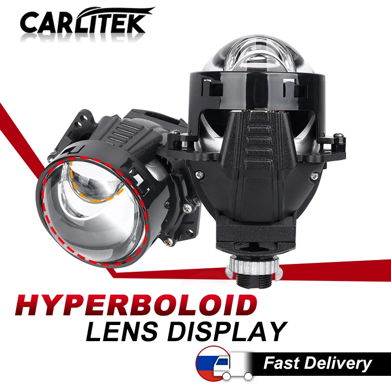 2X 3.0 Bi-LED Projector Lens 100W 20000LM Car Headlight Universal Retrofit  RHD
