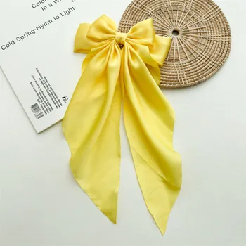 ذيل حصان نسائي بمشبك شريطي كبير من الساتان 13