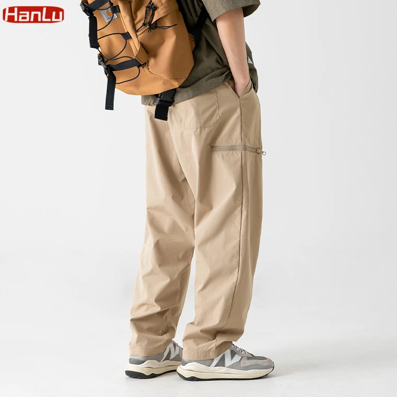 韓国発!【JUSTYOUNG】NV Stitch Cargo Wide Pants/男女共用 NV Stitch Cargo String Wide Pants (2color) - 저스트영