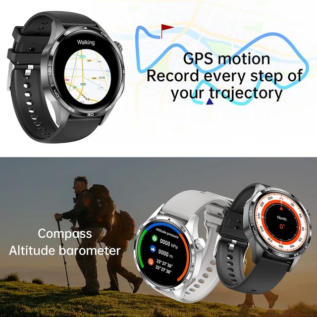 Reloj inteligente GT5 PRO, pantalla AMOLED HD, Bluetooth, llamada, trayectoria GPS, NFC, brújula de ritmo cardíaco * COMPRA INTERNACIONAL* 4