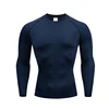 2025 Men Bodybuilding Sport T-shirt Quick Dry Running Shirt Long Sleeve Compression Top Gym T Shirt Men Fitness Tight Rashgard 5