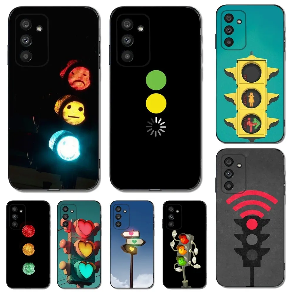 Custodia Per Telefono Semaforo Per Samsungs23,S22,S21,S20 Ultra Pro S10,S30Plus,20 Cover Ultra Nera