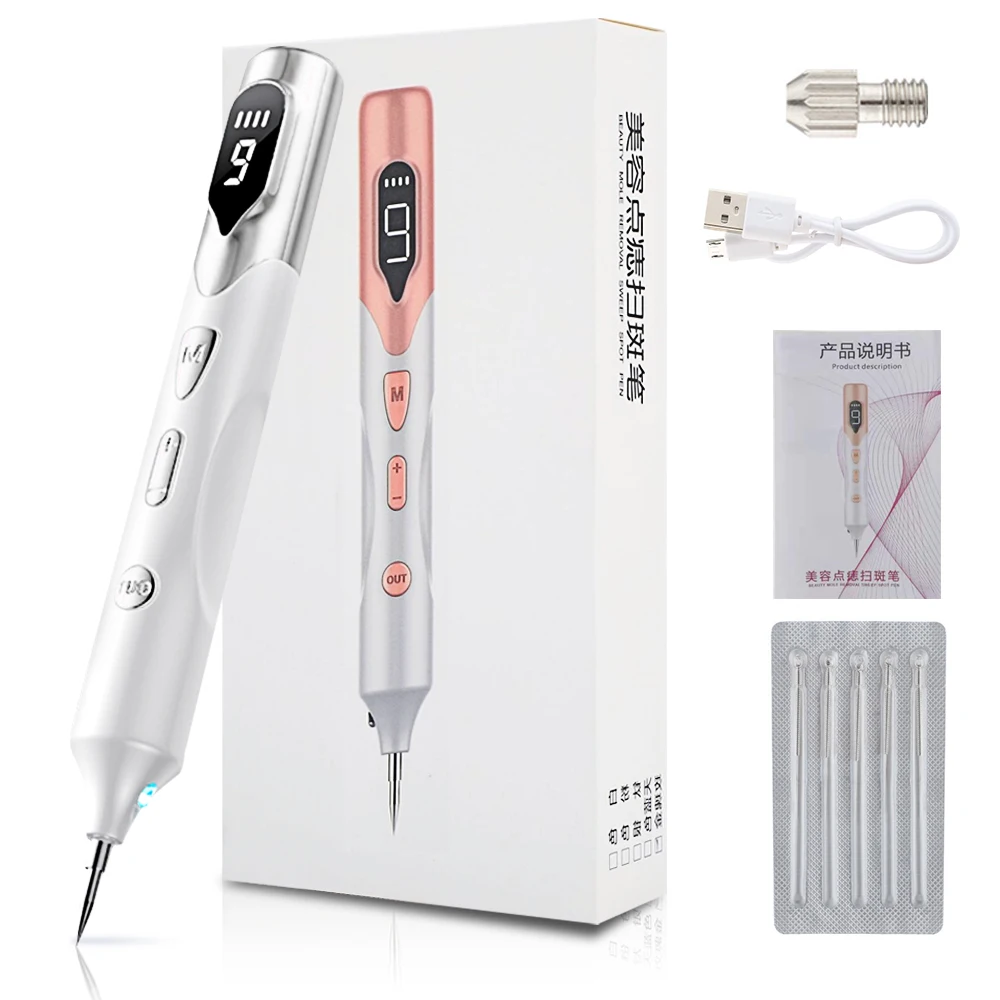 Stylo Laser Plasma pour enlever les étiquettes de peau, points noirs, taches de rousseur, verrues, boutons de taupe, tatouage, outils de soins de beauté 8