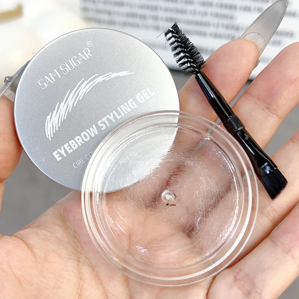 Multi-function Eyebrow Brush with Wild Eyebrows Cream Concealer Square Eye Brow Make Up Brushes for Women Eyebrow Shaping Gel 5