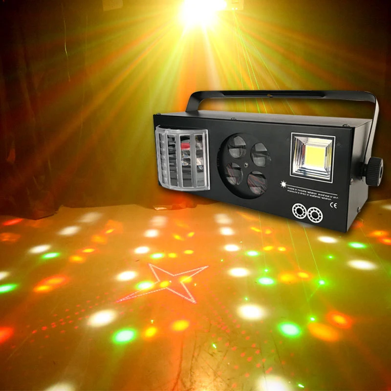 New60WLED4in1LaserflashGoboStrobebutterflyderbylightDMX512