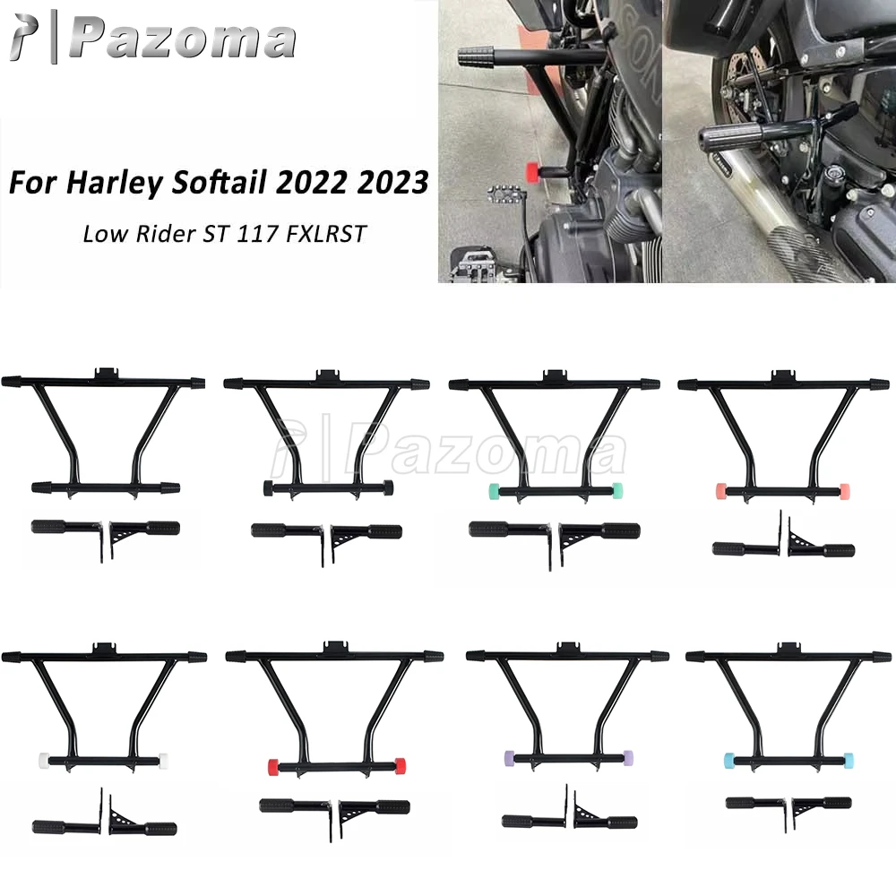 할리 소프테일 로우 라이더 ST 117 FXLRST 2022-25 파조마 모터사이클 하이웨이 크래시 바 엔진 가드 승객 추락 방지 보호대