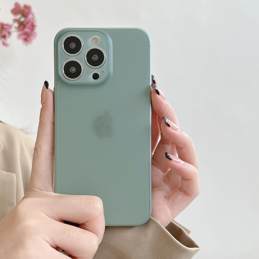 Custodia Per Iphone 14 14 Pro Max Feather Cover Per Iphone 14 Pro Max 14 Plus Custodie Protettive Anticaduta Smerigliate Trasparenti