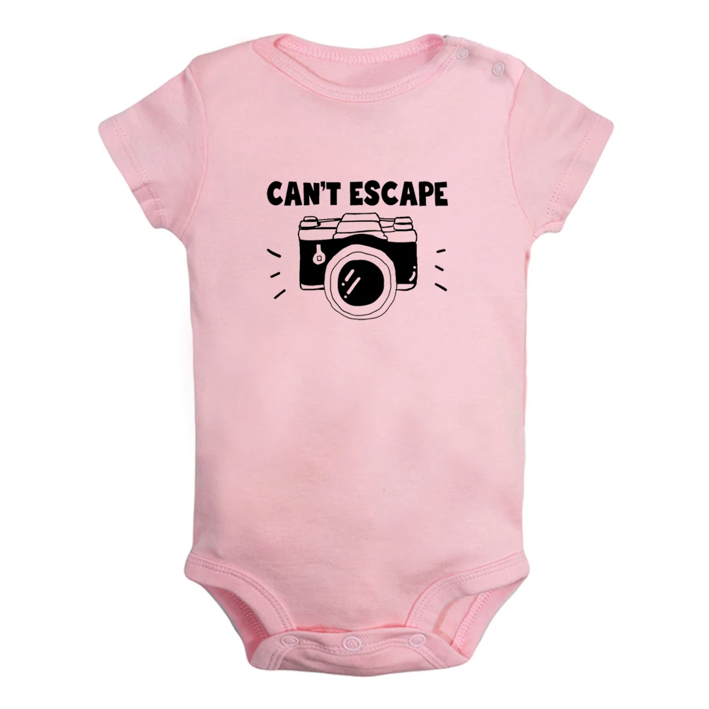 

iDzn New Can't Escape... Fun Graphic Baby Bodysuit Cute Boys Girls Rompers Infant Short Sleeves Jumpsuit Newborn Soft Clothes