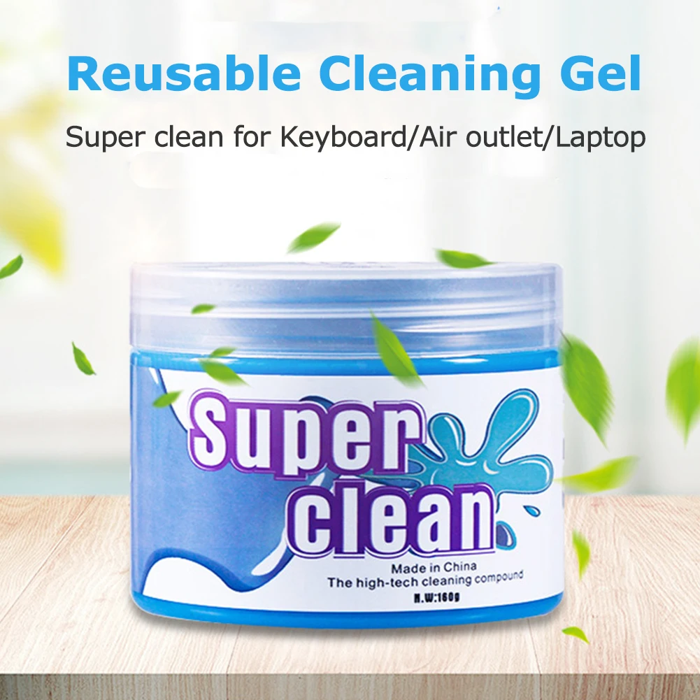 160g Super Dust Cleaner Clay Car Interior Cleaning Gel Dust Remover Cleaning Slime Detailing Putty Keyboard Air Vent Computer cleaning gel car cleaning tool car cleaning clay bar car detailing cleaner car cleaning gel