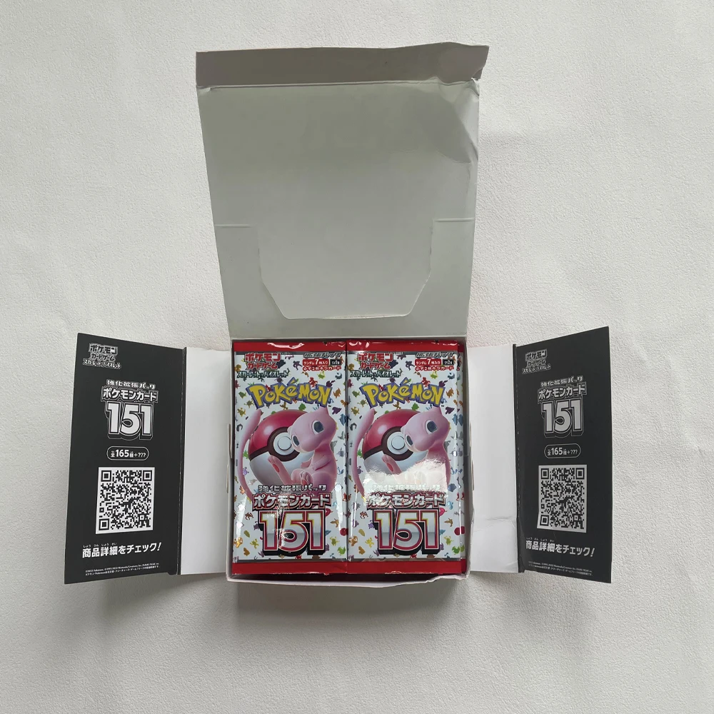 Anime Pokemon Japan Version TCG Scarlet Violet 151 Classics Expansion Booster Box Pokemon Trade Card 20 Bags 140pcs Child Gift