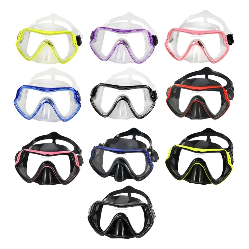 

Scuba Snorkel Mask Goggles Wide View Diving Mask for Scuba Diving & Snorkeling H8WC
