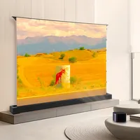 Motorized Fresnel ALR Floor Rising Projector Screen for Standard/Long Throw Projector, 8K Floor Stand Screen for Home Theater - Image 4