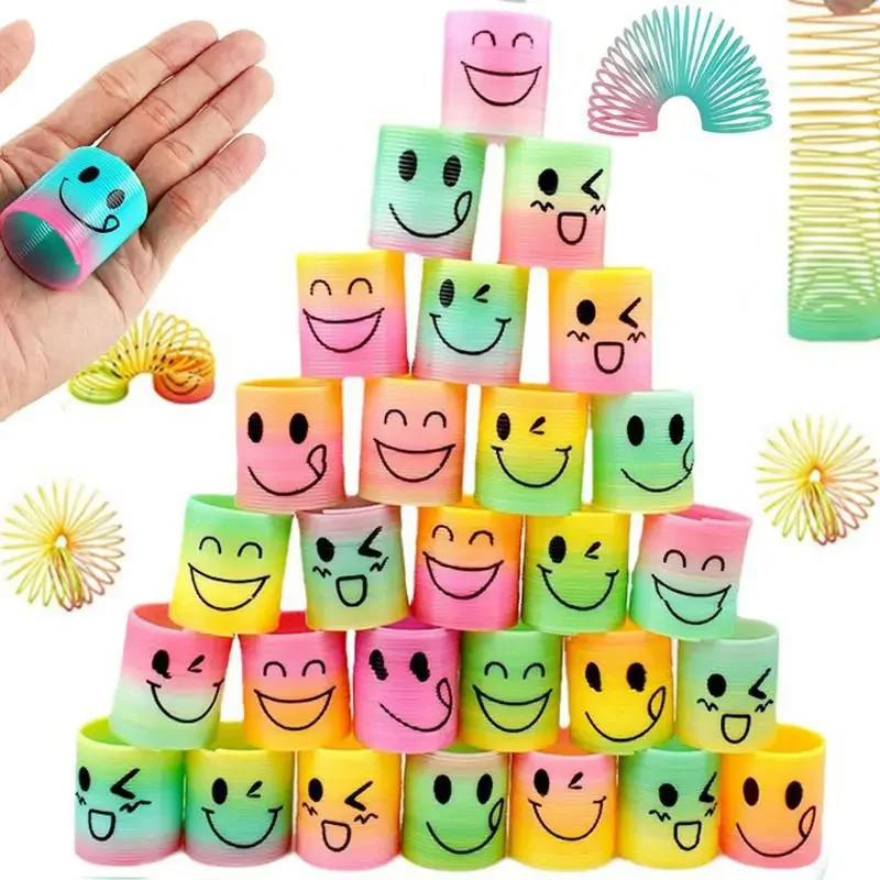 12PCS Rainbow Magic Springs Circle Toys for Children Birthday Party children toys