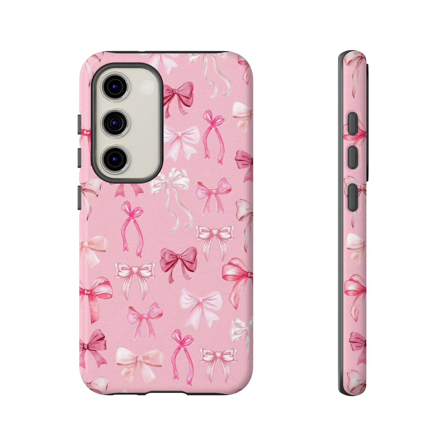 Charming Pink Bow Accent Phone Case